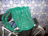 Bolsa com alça de ombro verde